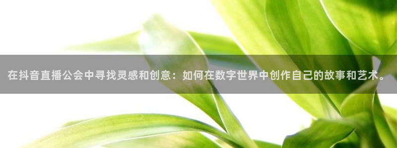 178体育直播nba：在抖音直播公会中寻找灵感和创意：如何在数字世界中创作自己的故事和艺术。